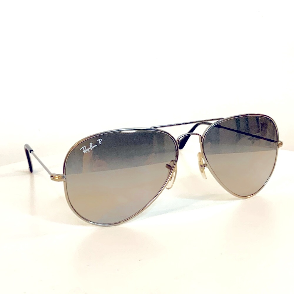 RAY-BAN Aviator Gradient Blue/Grey Sunglasses